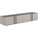 Jamille 80 inch Cream Media Console & Cabinet